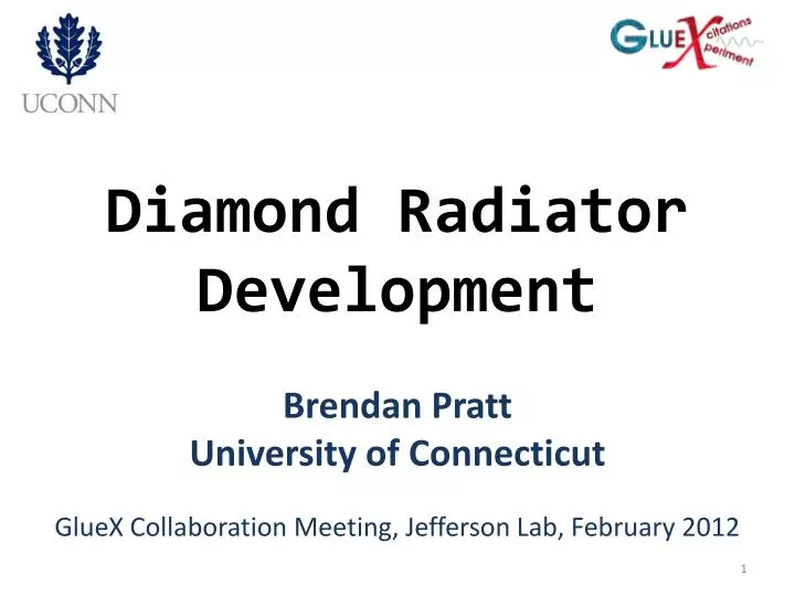 diamond radiator development