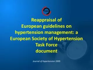 Journal of Hypertension 2 0 09