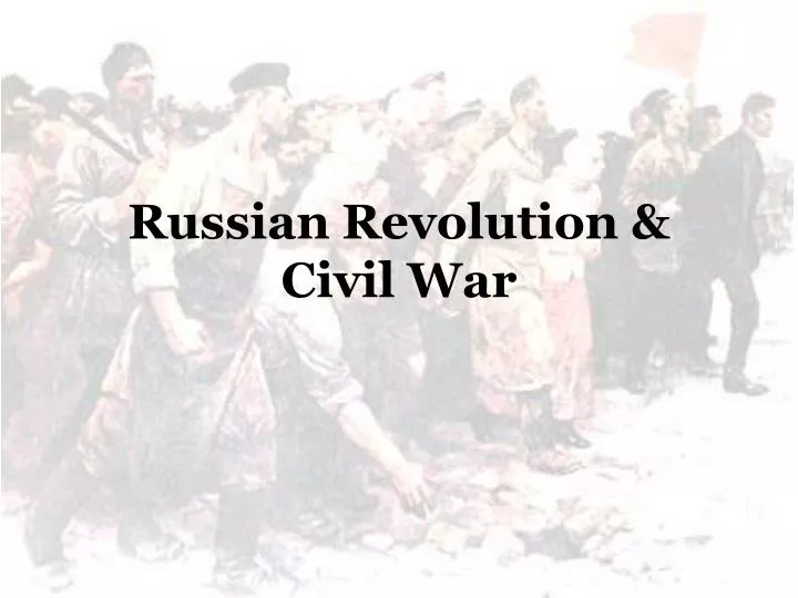 russian revolution civil war