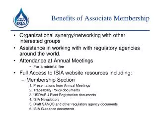 Benefits of Associate Membership