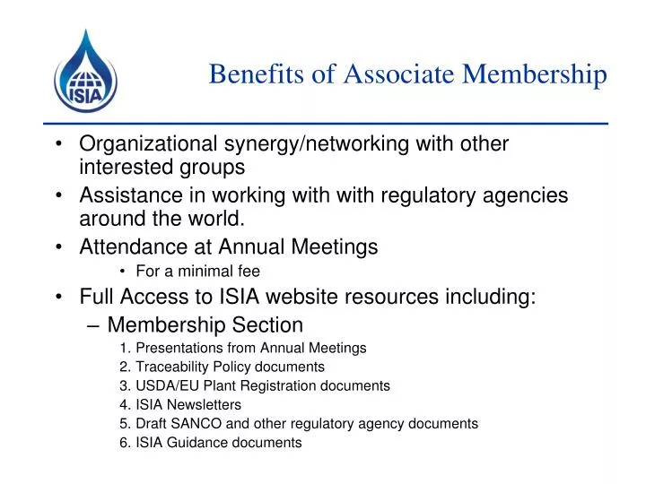 benefits of associate membership