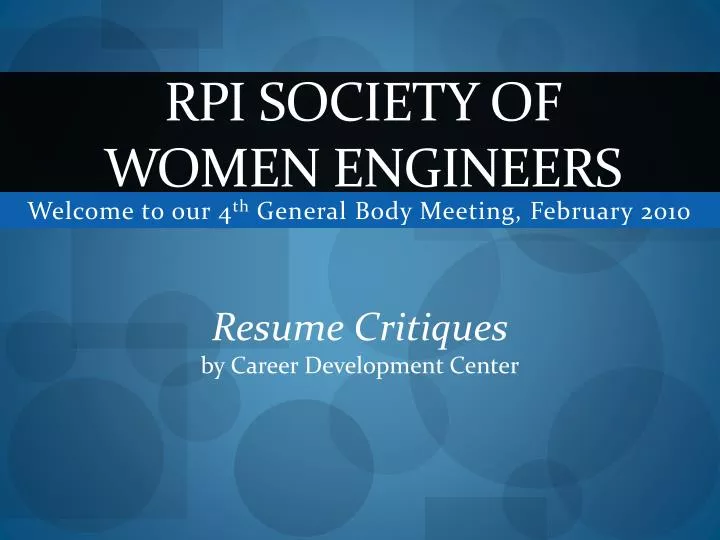 rpi society of women engineers