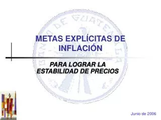metas expl citas de inflaci n
