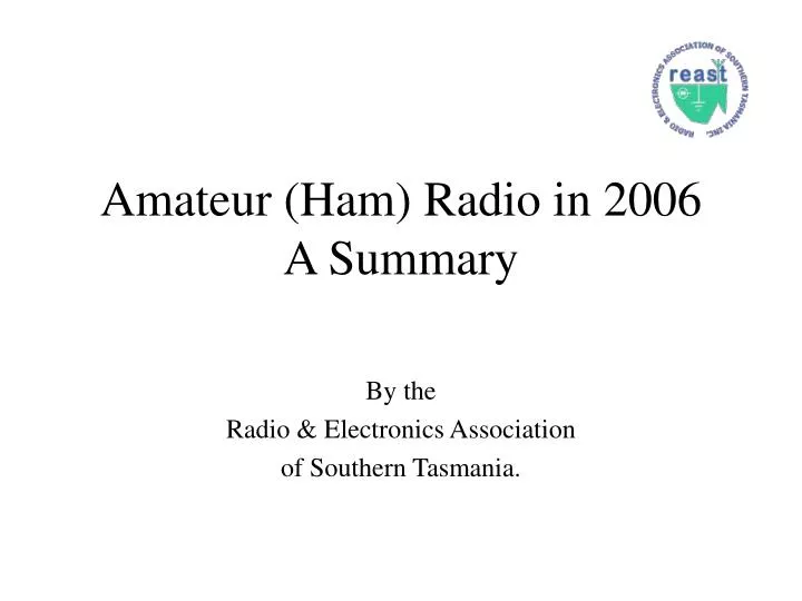 amateur ham radio in 2006 a summary