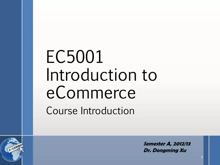 ec5001 introduction to ecommerce