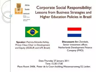Date: Thursday 27 January 2011 Time: 15.30-17.00
