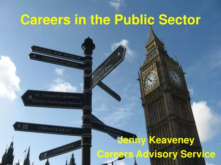 careers in the public sector