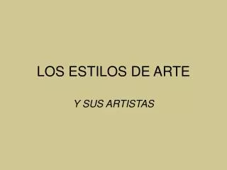 los estilos de arte