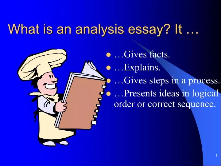 what is an analysis essay it