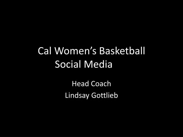 cal women s basketball social media