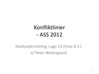 konfliktlinier ass 2012