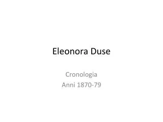 eleonora duse