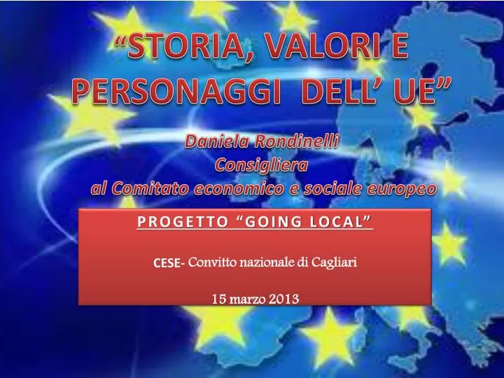 progetto going local cese convitto nazionale di cagliari 15 marzo 2013