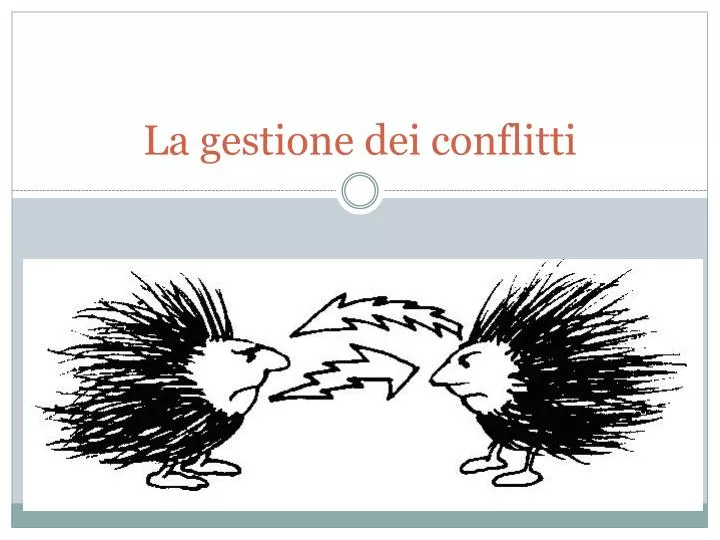 la gestione dei conflitti