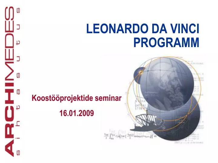 l eonardo da vinci programm