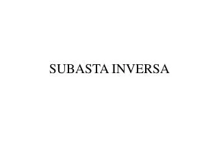 subasta inversa