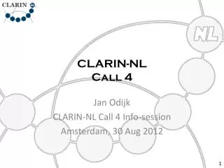 CLARIN-NL Call 4