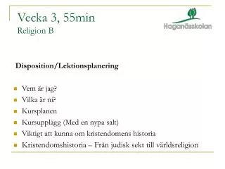 vecka 3 55min religion b