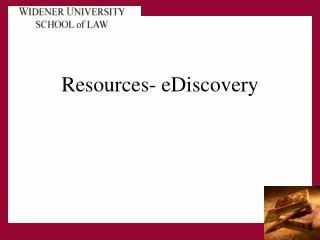 resources ediscovery