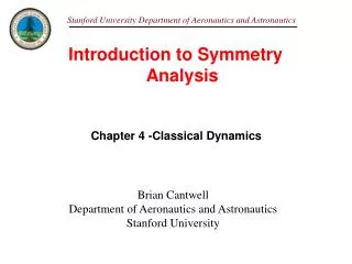 Introduction to Symmetry Analysis