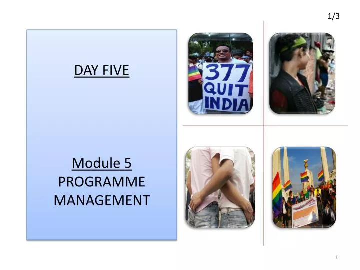 day five module 5 programme management