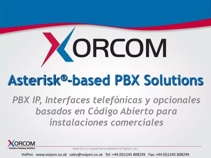 asterisk based pbx solutions