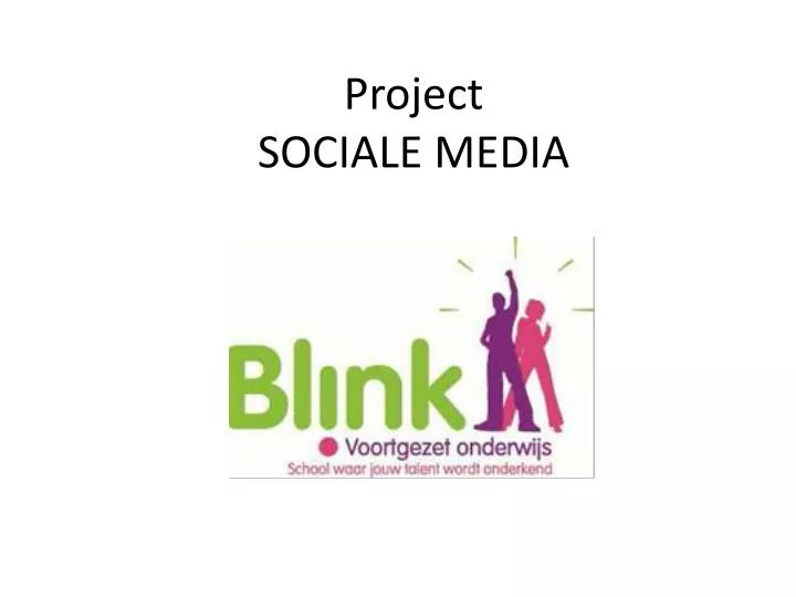 project sociale media