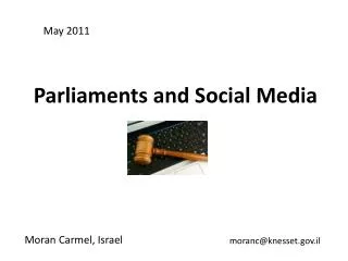 Parliaments and Social Media