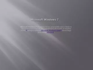 microsoft windows 7