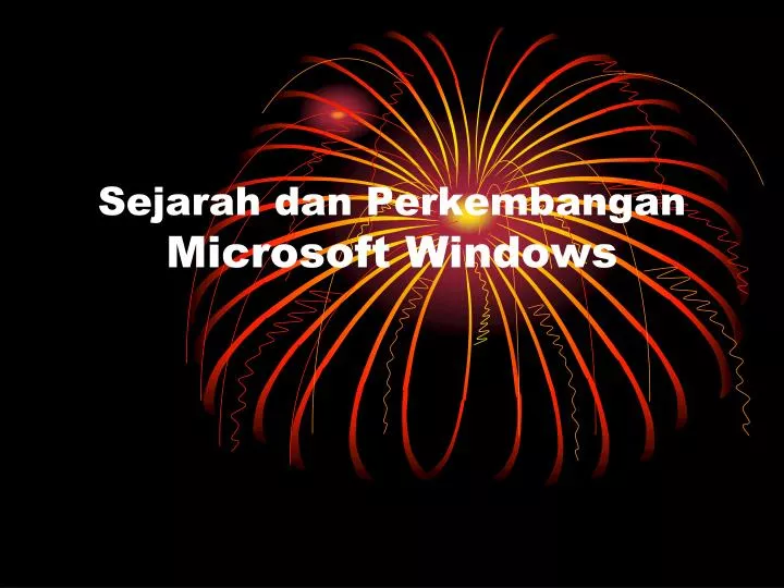 sejarah dan perkembangan microsoft windows