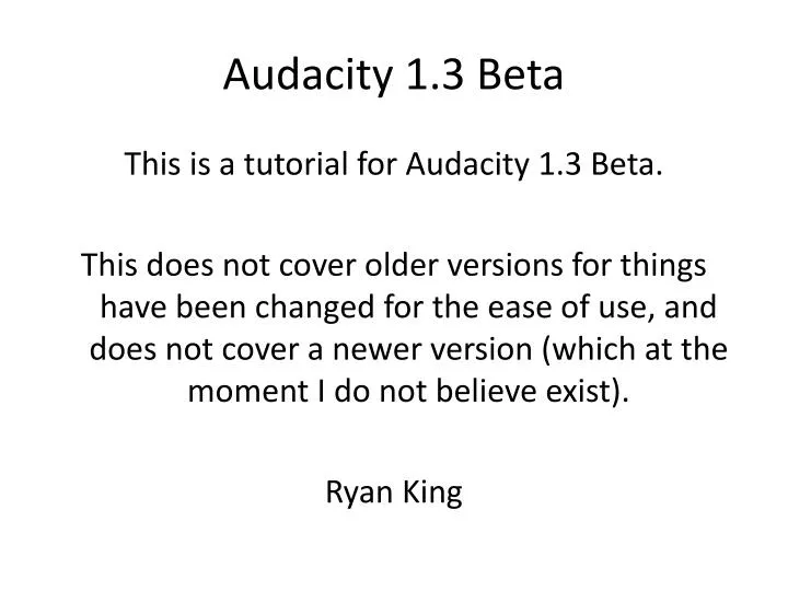 audacity 1 3 beta
