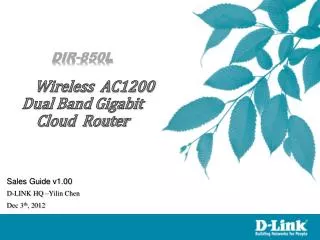 DIR-850L Wireless AC1200 Dual Band Gigabit Cloud Router