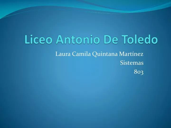 liceo antonio d e t oledo