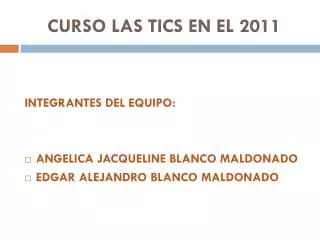curso las tics en el 2011