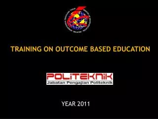 TRAINING ON OUTCOME BASED EDUCATION