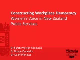 The role of women in workplace democracy