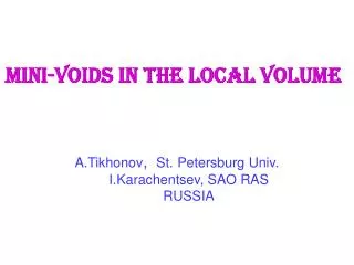Mini-voids in the Local Volume