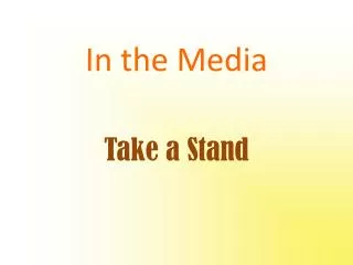 in the media