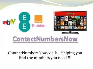 Contact Numbers Now