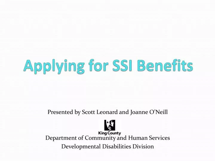 applying for ssi benefits