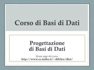 corso di basi di dati