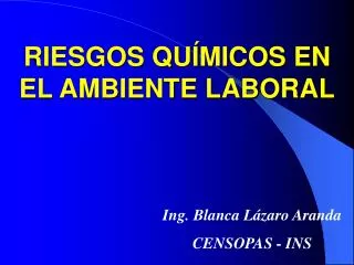 riesgos qu micos en el ambiente laboral