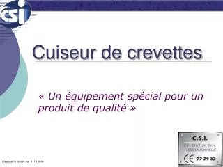 cuiseur de crevettes