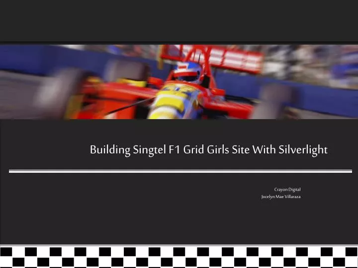 building singtel f1 grid girls site with silverlight