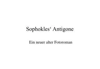 sophokles antigone