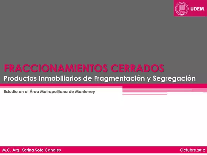 fraccionamientos cerrados productos inmobiliarios de fragmentaci n y segregaci n