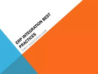 ERP Integration Best Practices