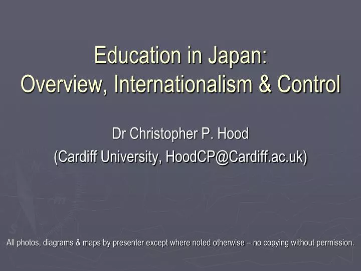 Education in Japan: Overview, Internationalism &amp; Control