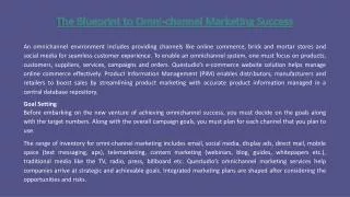 The Blueprint to Omnichannel Marketing Success