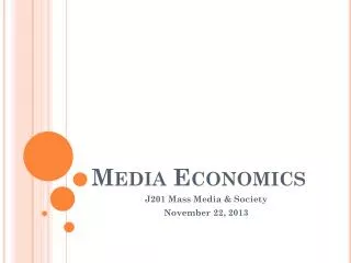 Media Economics